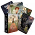 Seasons of the Witch Ostara Oracle cards with beautifully illustrated spring equinox imagery including florals and renewal symbols, Anderson and Diaz 44-card deck.