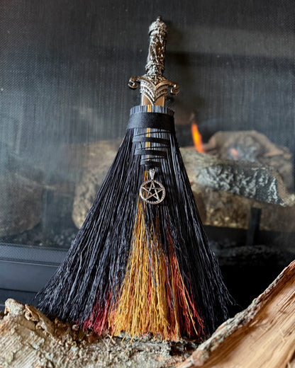 Shadowed Ember Athame Besom