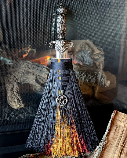 Shadowed Ember Athame Besom