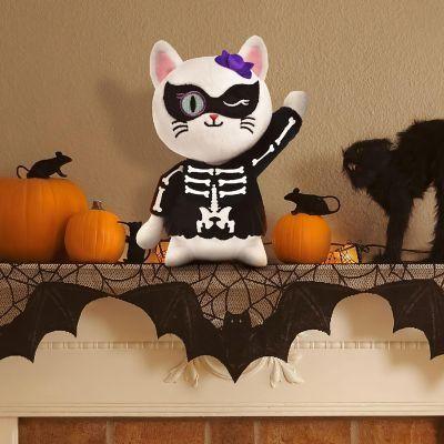 Spooky Cat Plush – Skeleton &amp; Vampire Halloween Plushies