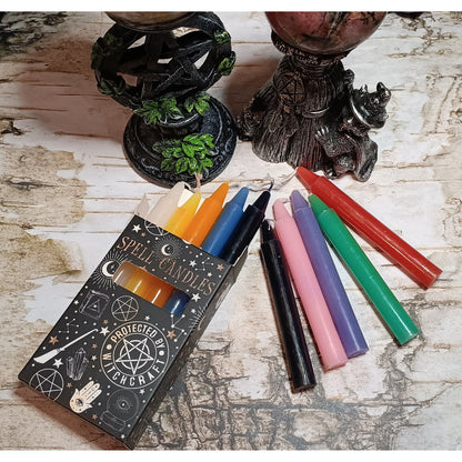 Color Magic Spell Candles - Mixed Pack of 10 (4” Ritual Candles for Spells, Manifestation &amp; Intention)