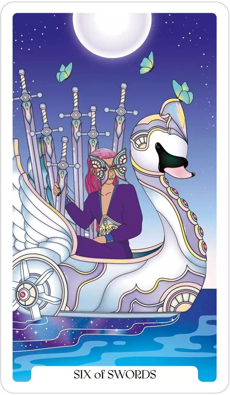 Stellar Vault Tarot card showing galactic and spiritual symbolism