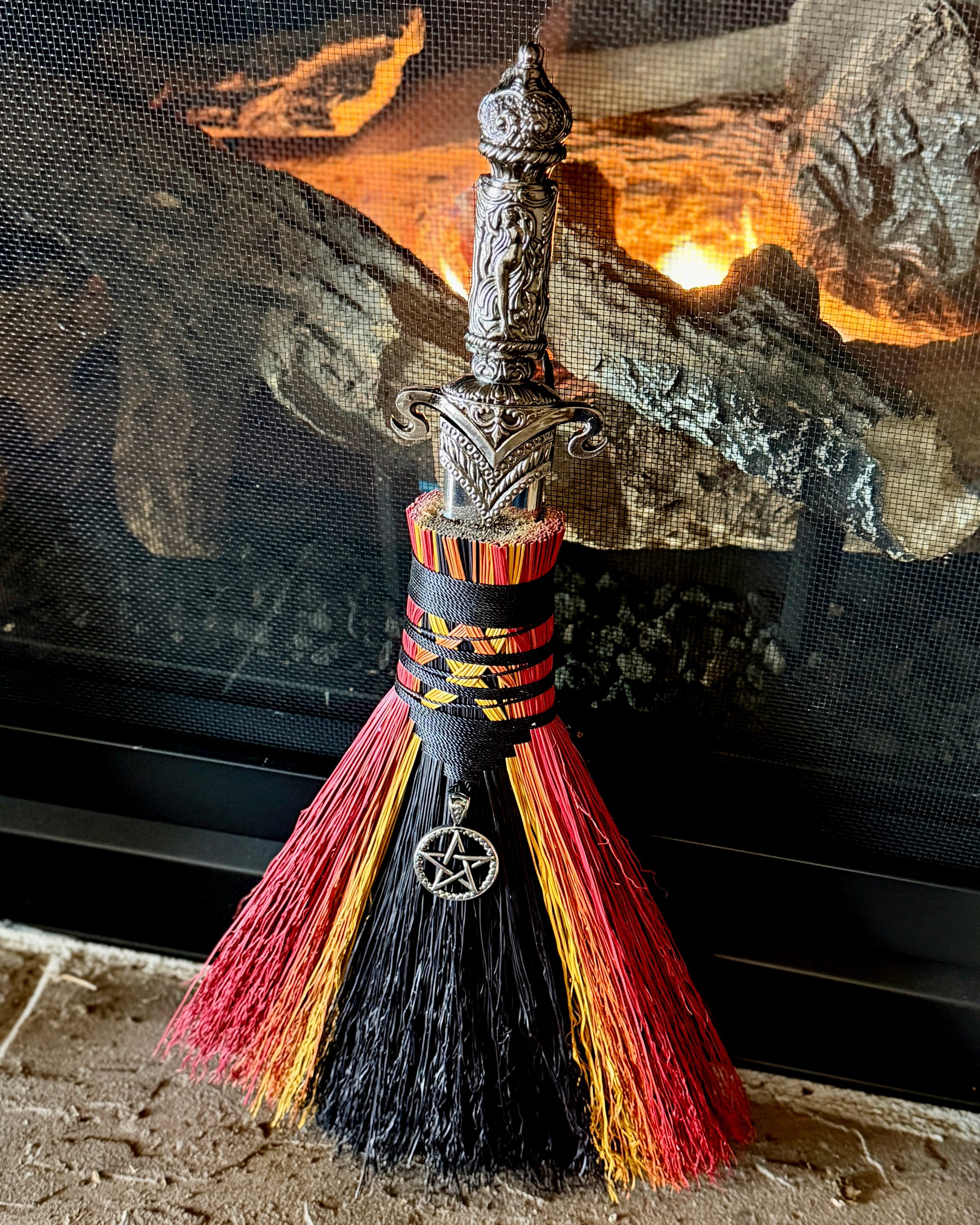 Entwined Athame Besom