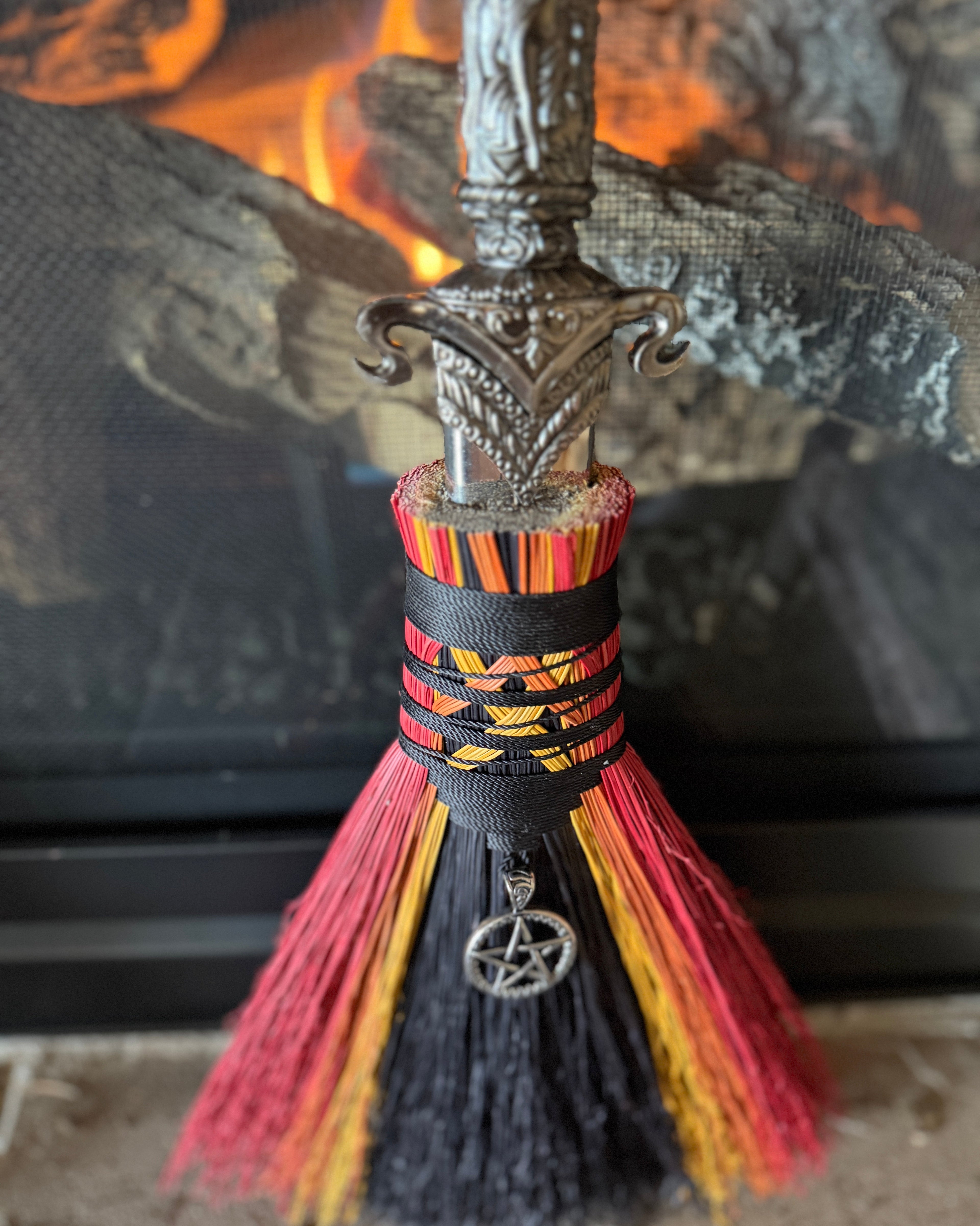Entwined Athame Besom