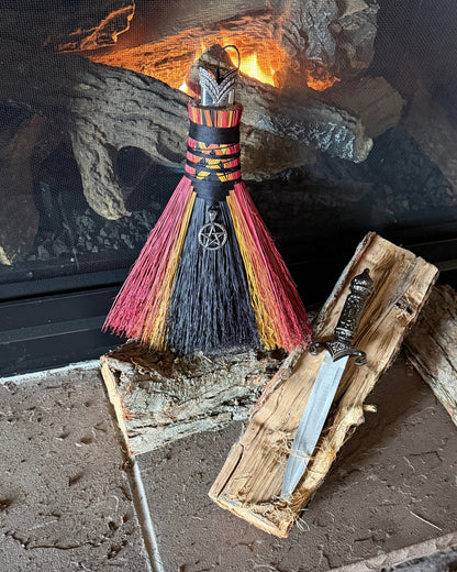Entwined Athame Besom