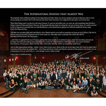 Supernatural: 15 Seasons Crew Member Souvenir Photo Gift Book – Collector’s Edition