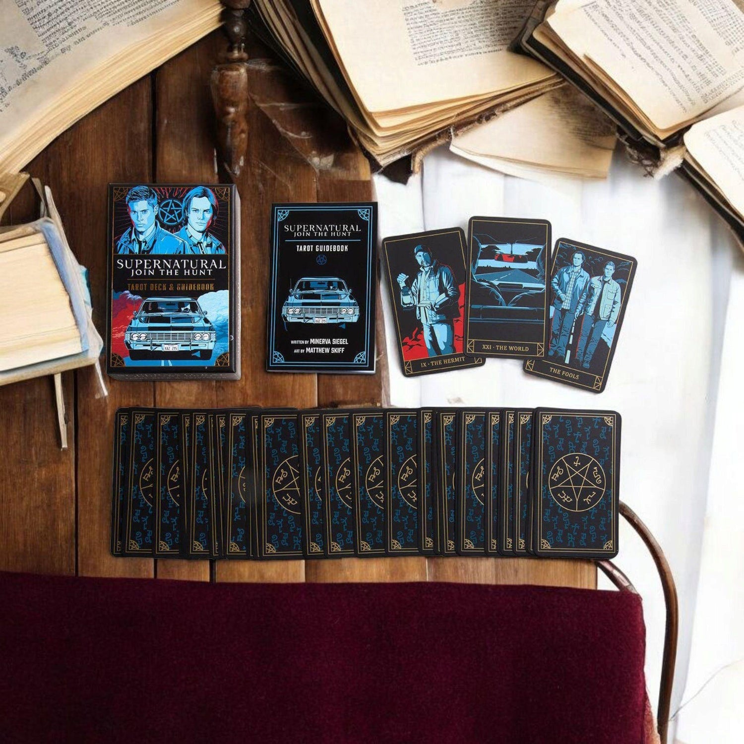 Supernatural "Join the Hunt" Tarot Deck &amp; Guidebook | 78 Cards Featuring Sam, Dean, Castiel &amp; More