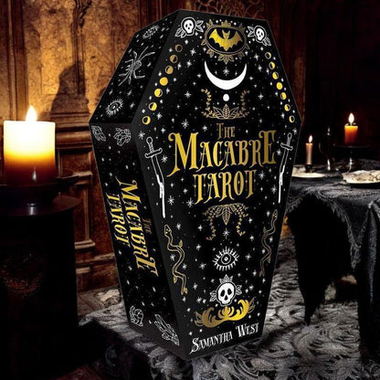 The Macabre Tarot Deck – 78 Shadow-Themed Cards with Guidebook