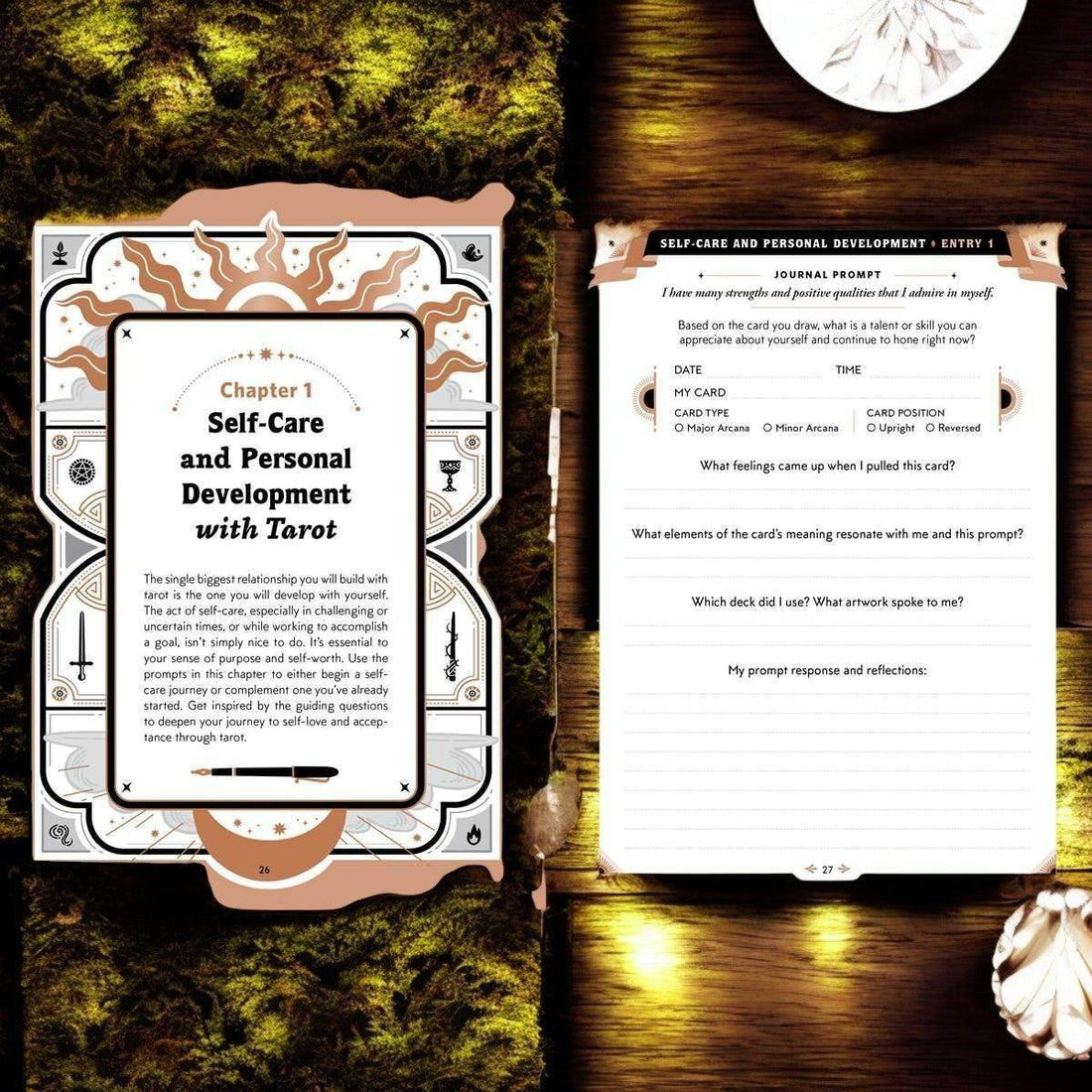 One Card Tarot Journal by Maria Sofia Marmanides – Daily Tarot Reflection Workbook