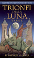 Trionfi Della Luna tarot card featuring a fantastical surrealist creature in colorful imaginative illustration, Patrick Valenza tarot deck artwork.