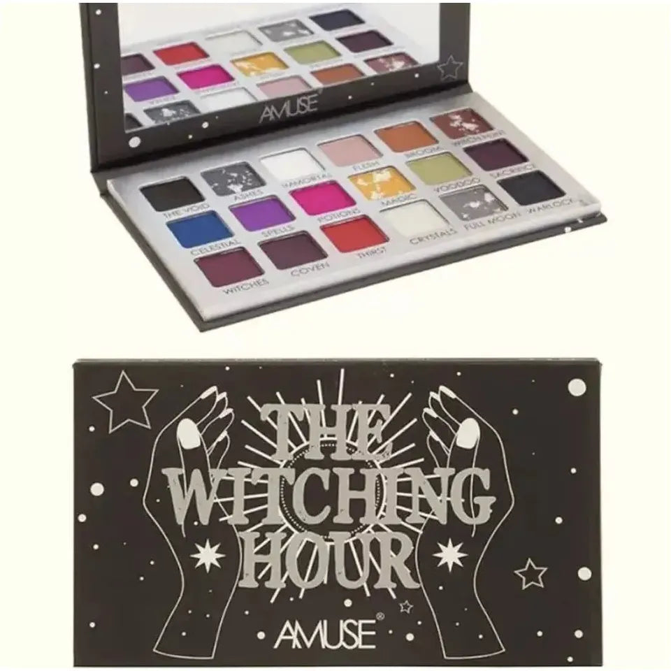 The Witching Hour Eyeshadow Palette – 18 Bold &amp; Witchy Shades by Amuse Cosmetics
