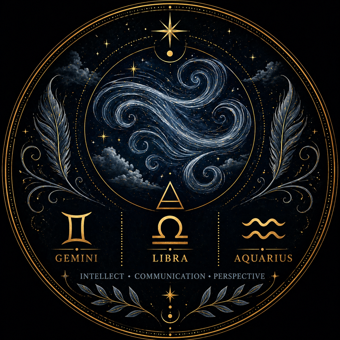 Air Signs – Zodiac Spell Oils 🌪️ Gemini • Libra • Aquarius 🌪️