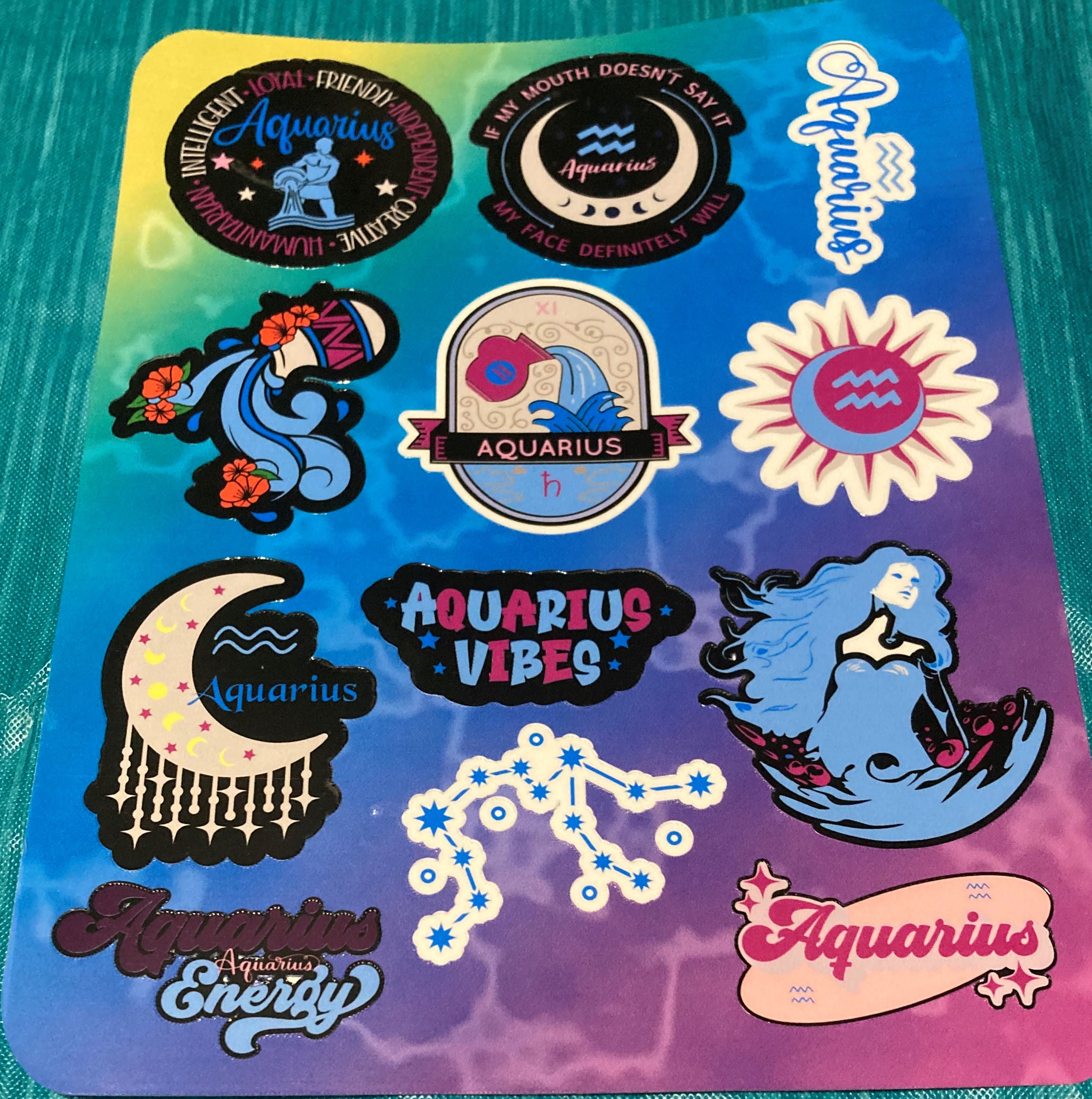 Handmade Astrological Sticker Packs