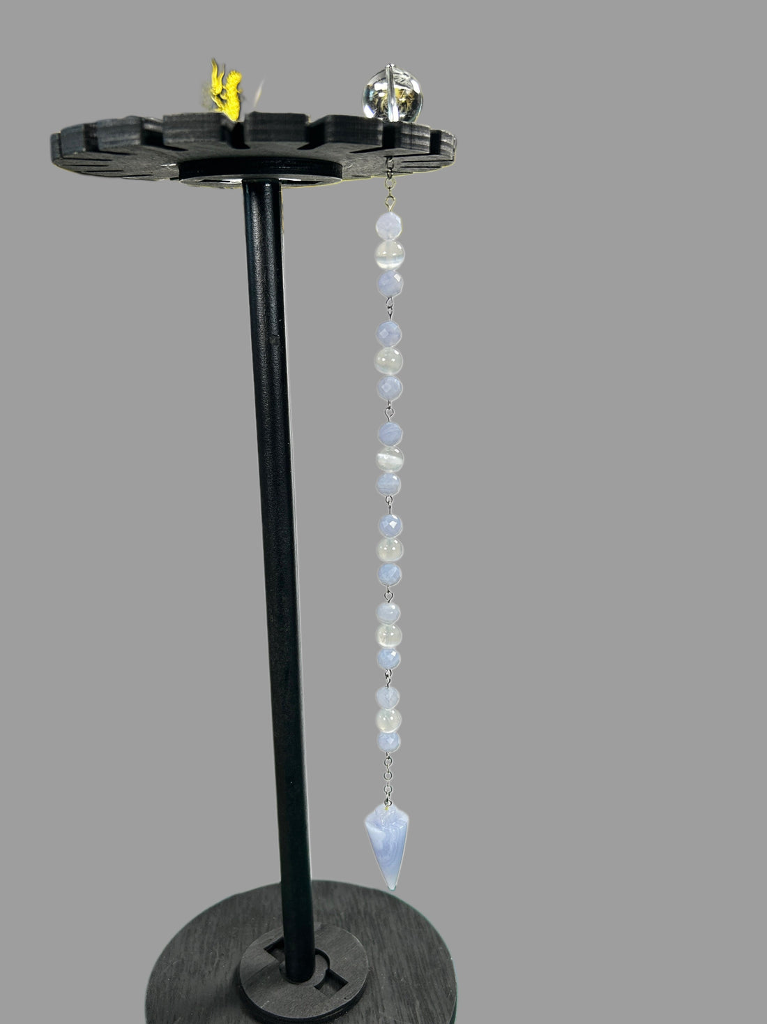 Medium Blue Lace Agate Pendulum w/ Selenite