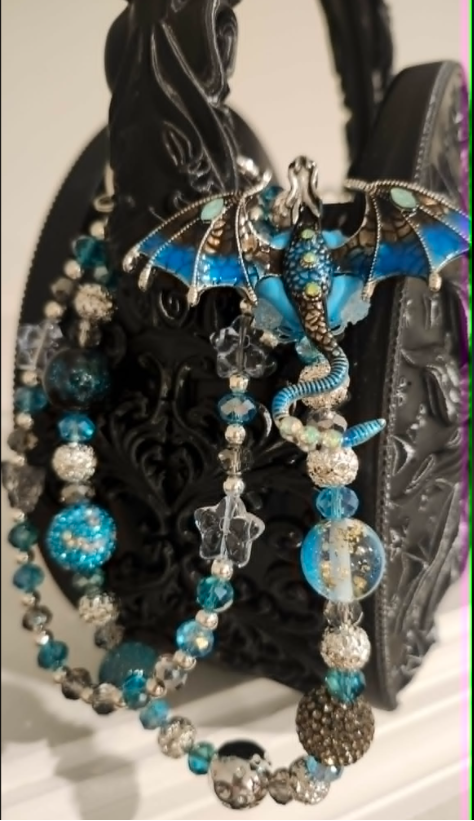 Handbag &amp; Purse Chain - Blue Dragon