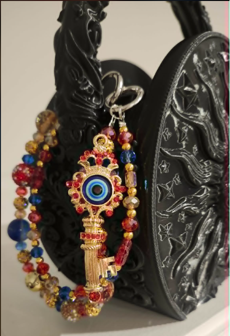 Handbag &amp; Purse Chain - Evil Eye Key