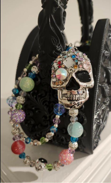 Handbag &amp; Purse Chain - Skull Multi Color