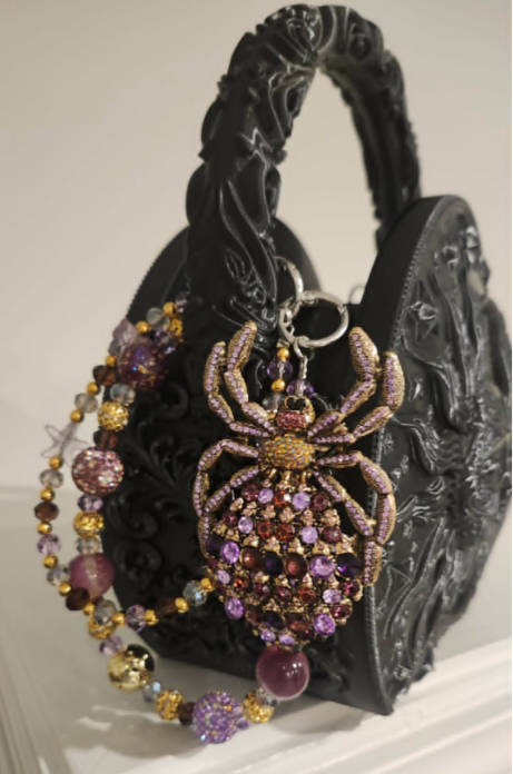 Handbag &amp; Purse Chain - Purple Spider