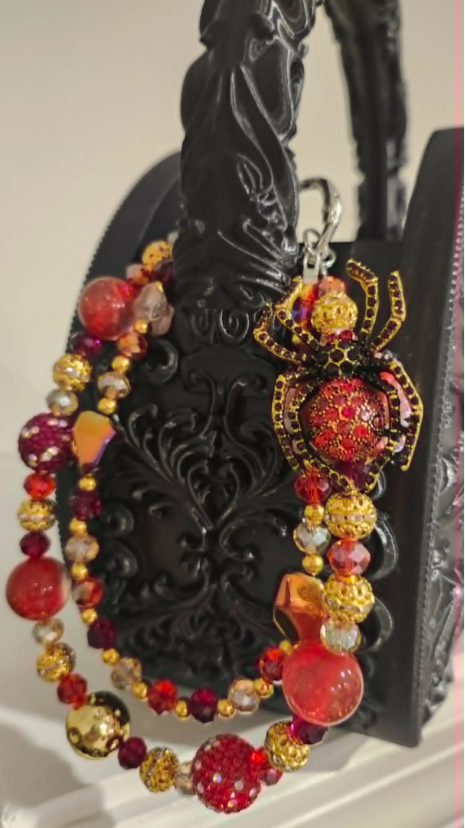 Handbag &amp; Purse Chain - Red Spider