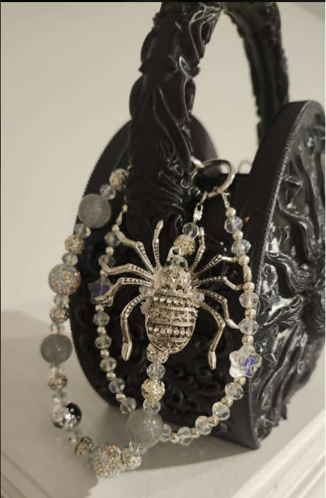 Handbag &amp; Purse Chain - Silver Spider