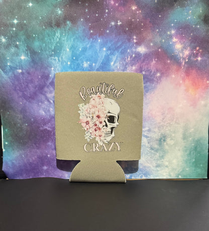 Koozie - Grey with Heat Transfer Design