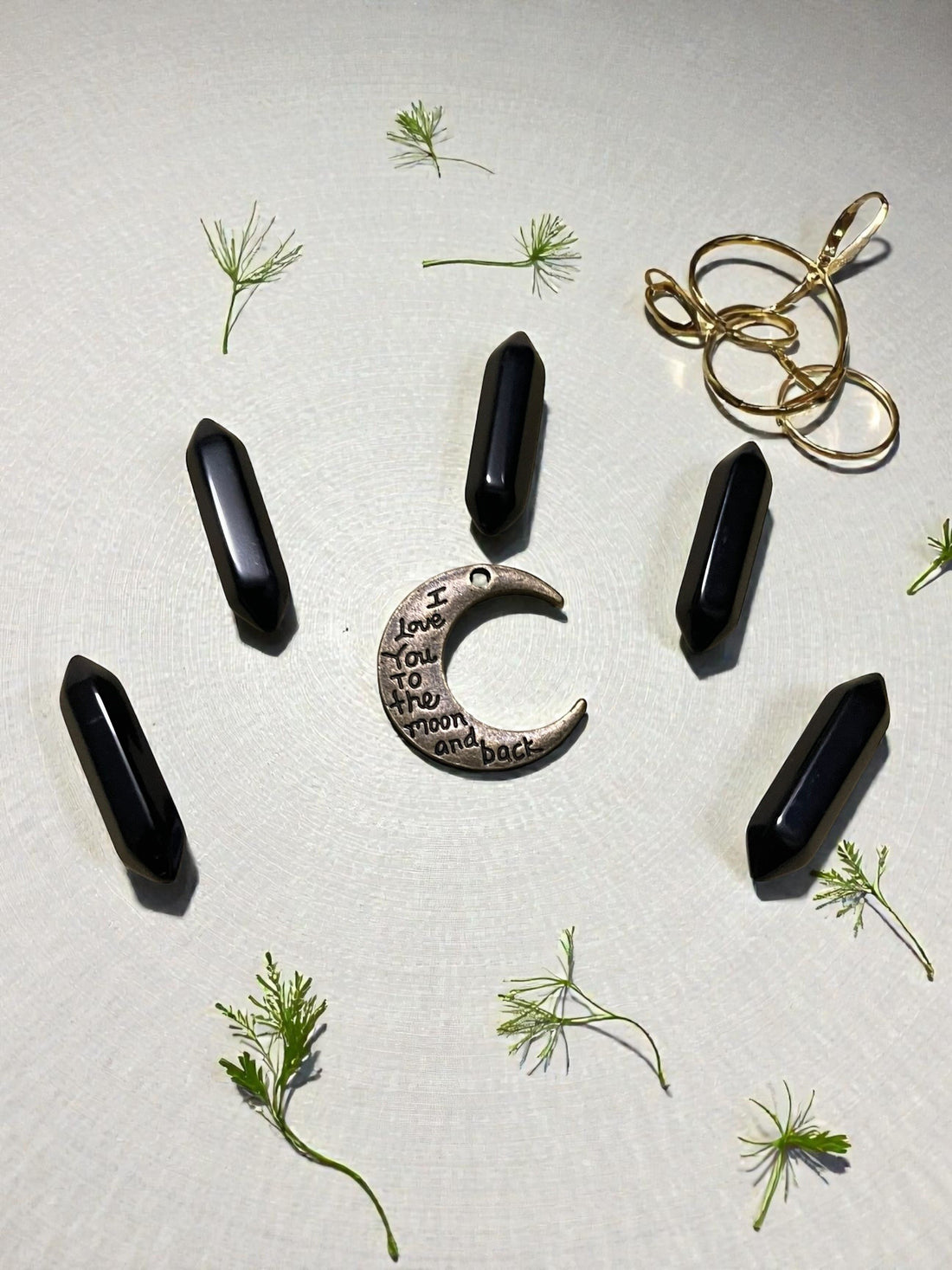 Black Obsidian Double Terminated Points