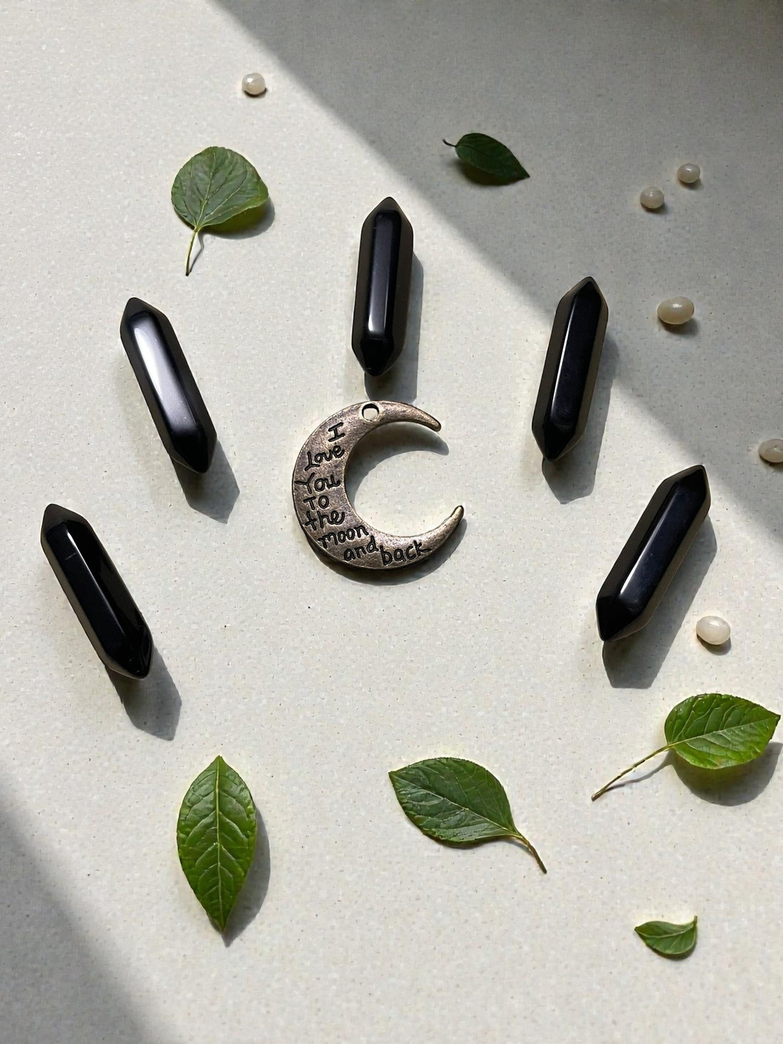 Black Obsidian Double Terminated Points