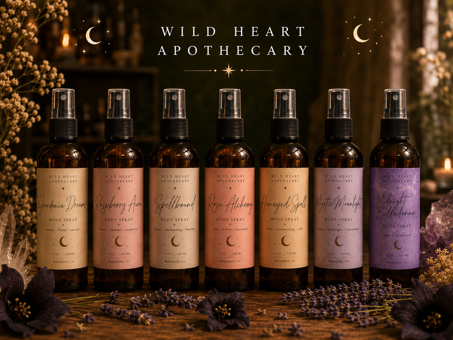 Wild Heart Apothecary Body Sprays
