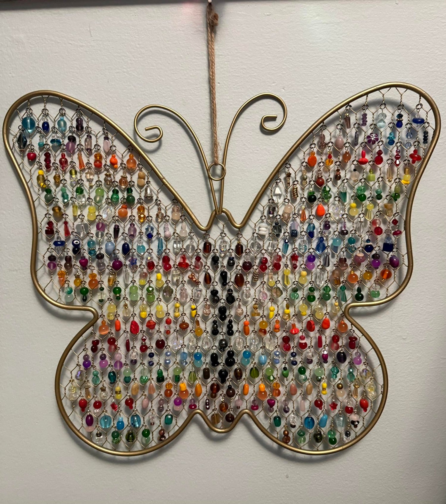 Butterfly Beaded Suncatcher