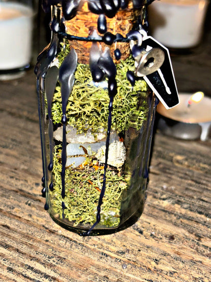 Samhain witchy jars