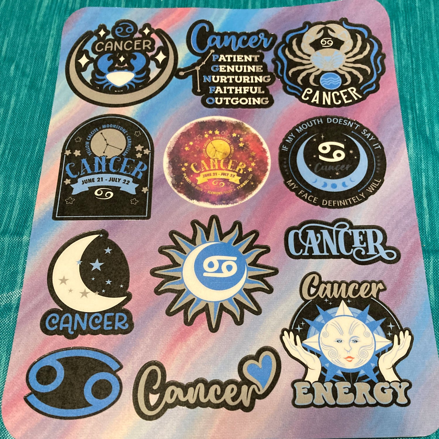 Handmade Astrological Sticker Packs