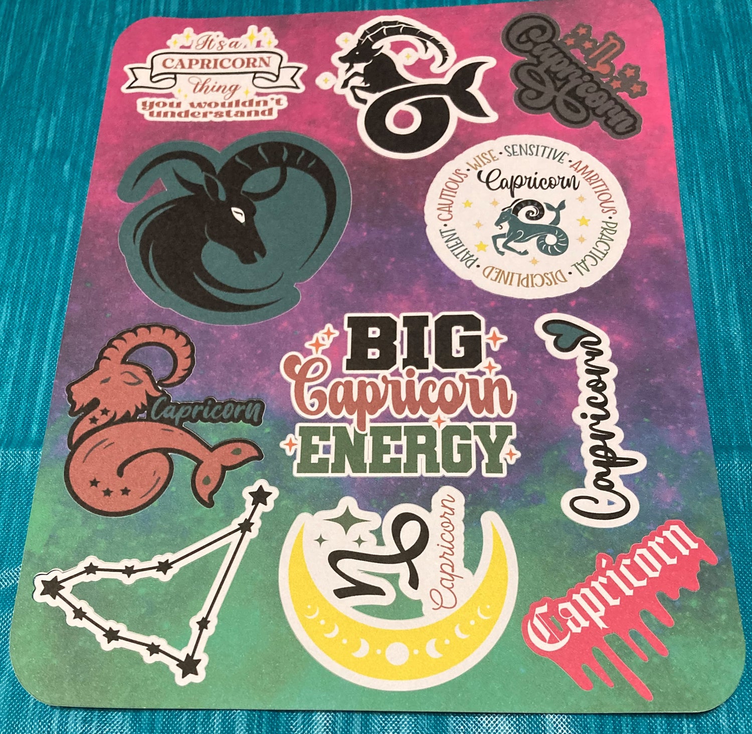 Handmade Astrological Sticker Packs
