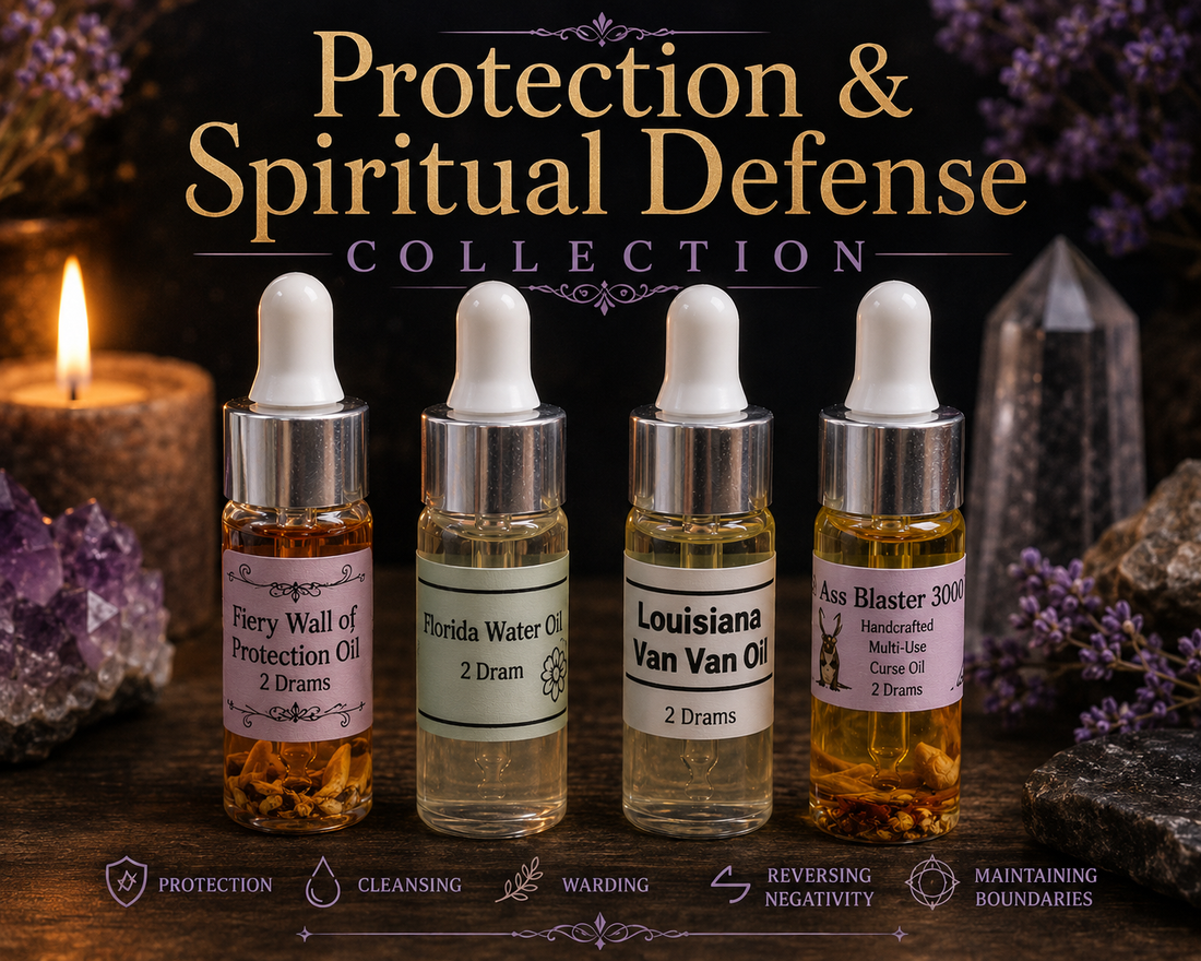 Protection &amp; Spiritual Defense Oils Collection