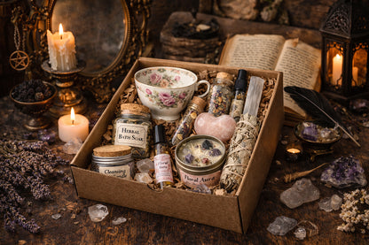 Medium Intuitive Witch Box – Personalized Ritual Set | Custom Witchcraft Kit, Crystals &amp; Altar Tools