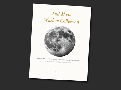 Full Moon Wisdom Collection — Printable Moon Journal &amp; Reference Pages for Lunar Practice