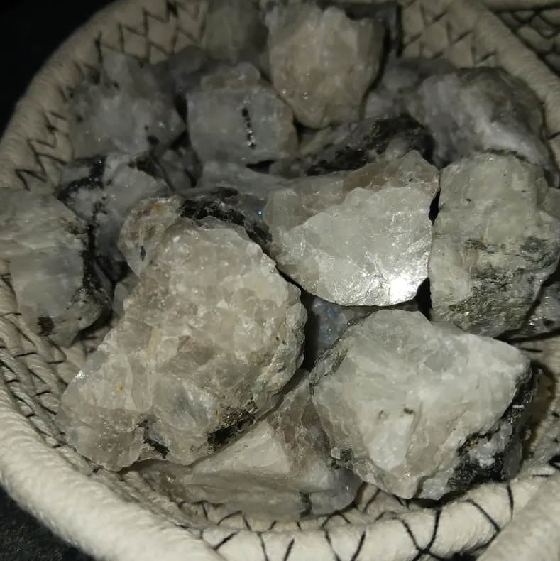 Raw Rainbow Moonstone Crystal, B Grade