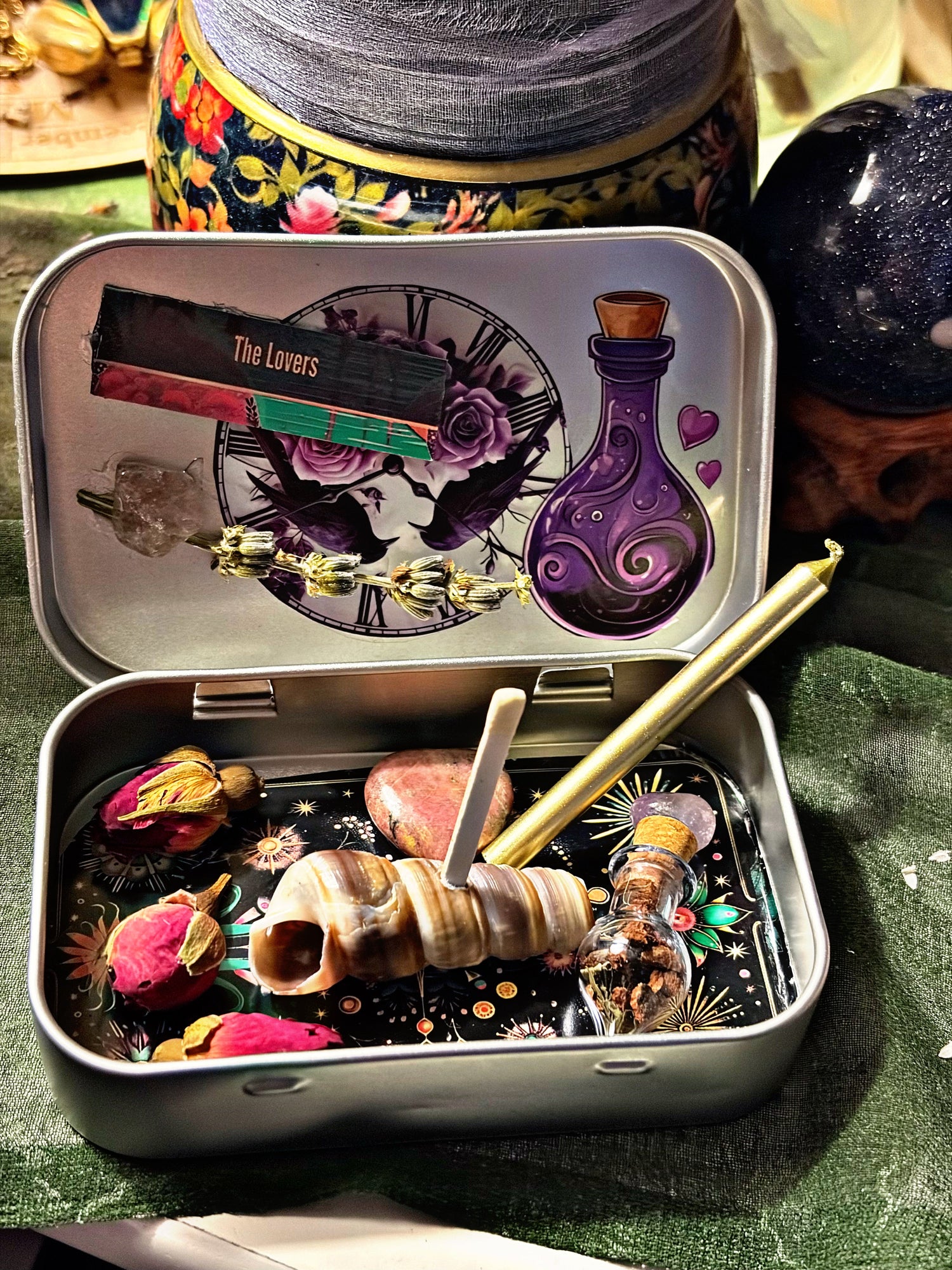 The Lovers mini travel altar