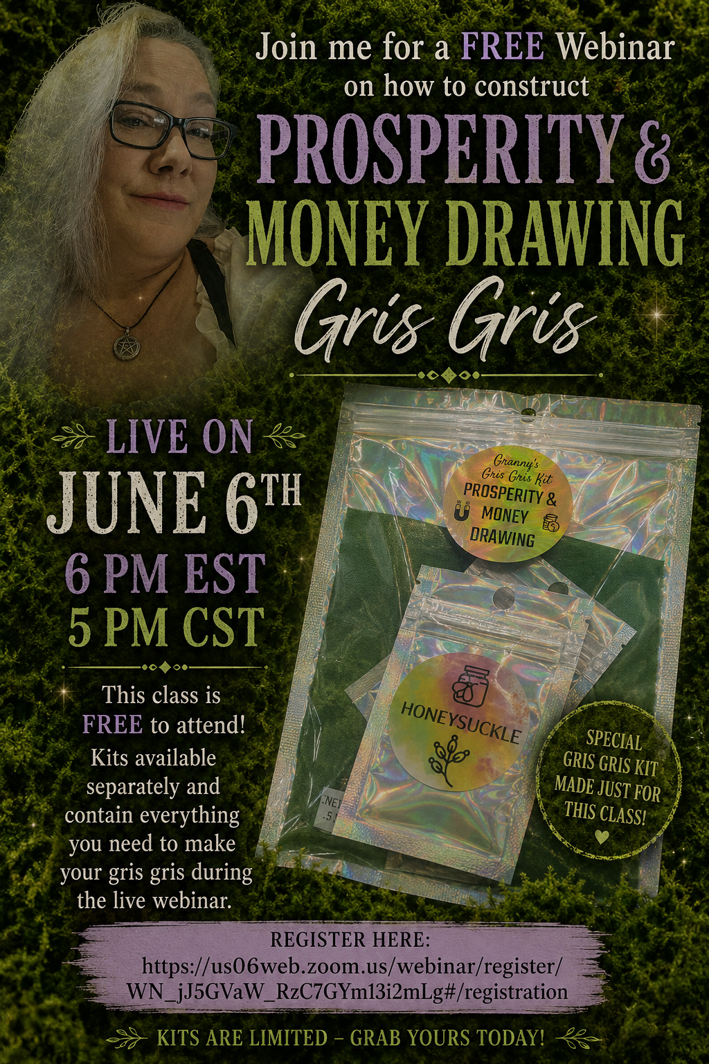 WEBINAR KIT: Prosperity &amp; Money Drawing Gris Gris