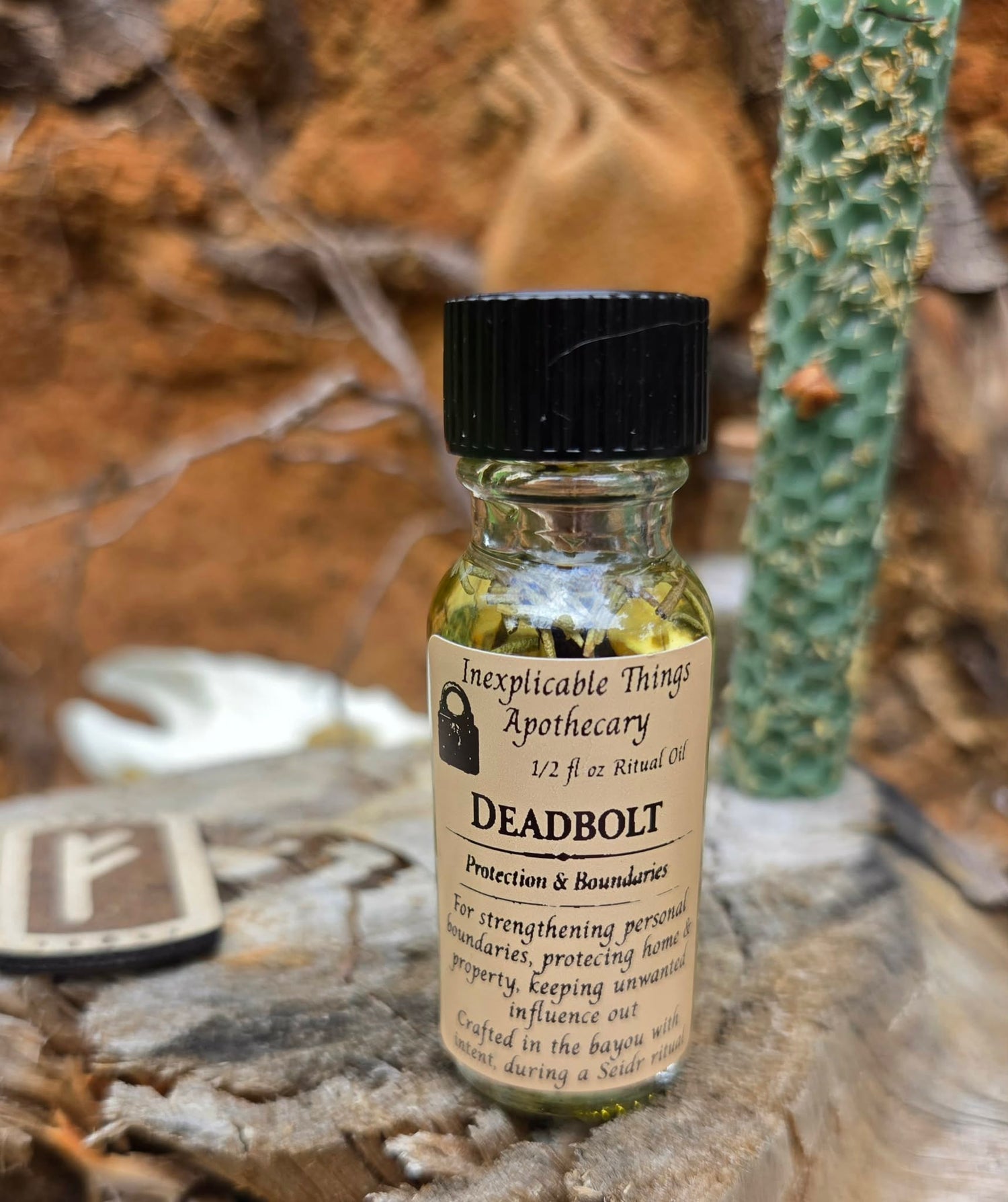 🧱 DEADBOLT - Seidr Oil of Protection, Boundary &amp; Locked Threshold