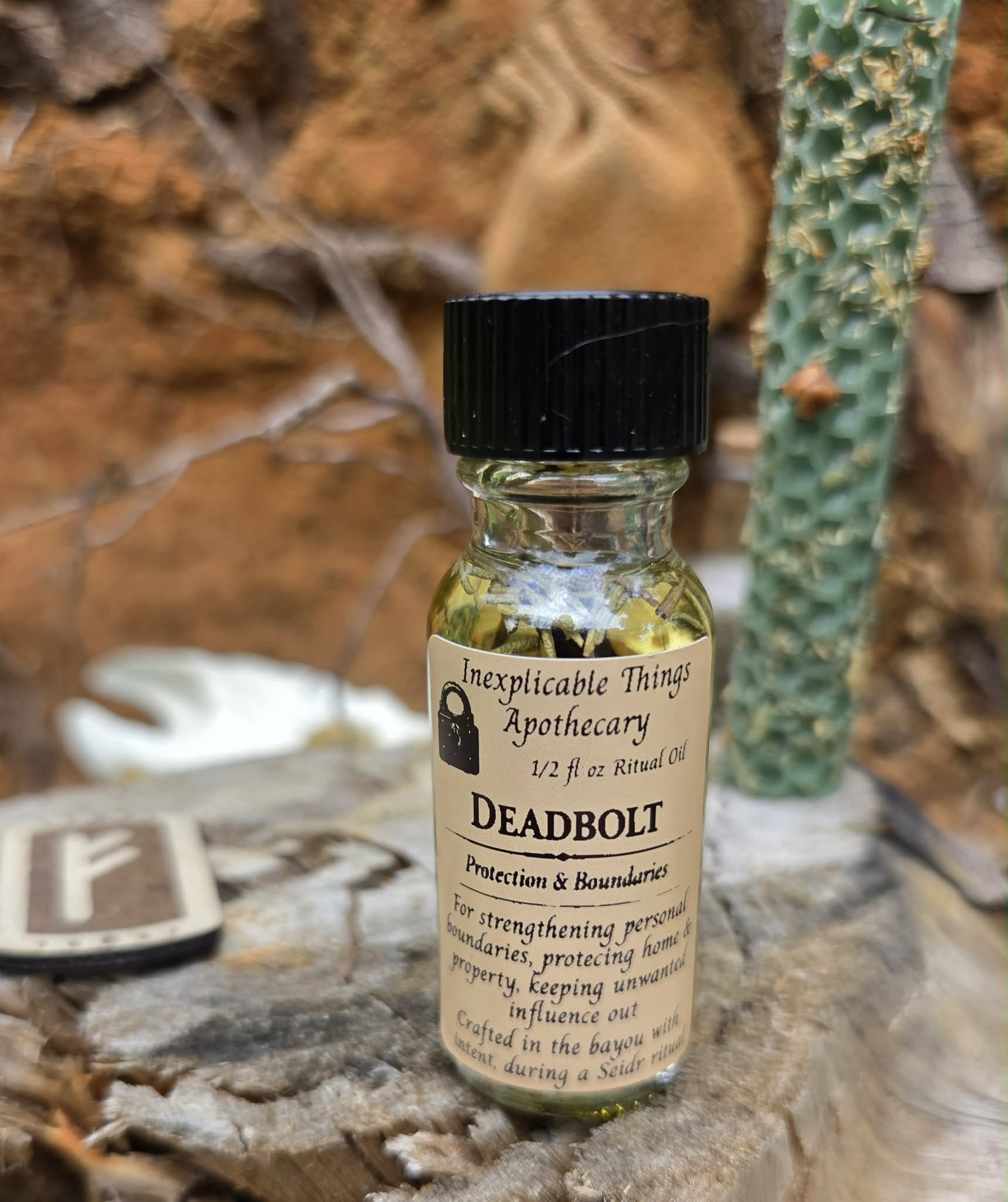 🧱 DEADBOLT - Seidr Oil of Protection, Boundary &amp; Locked Threshold