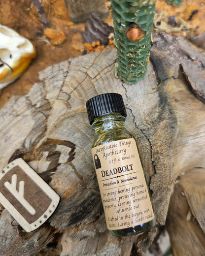 🧱 DEADBOLT - Seidr Oil of Protection, Boundary &amp; Locked Threshold