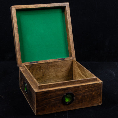Deluxe Novice Witch Spellcasting Starter Kit with Hardwood Pentacle &amp; “Crystal Eye” Storage Box