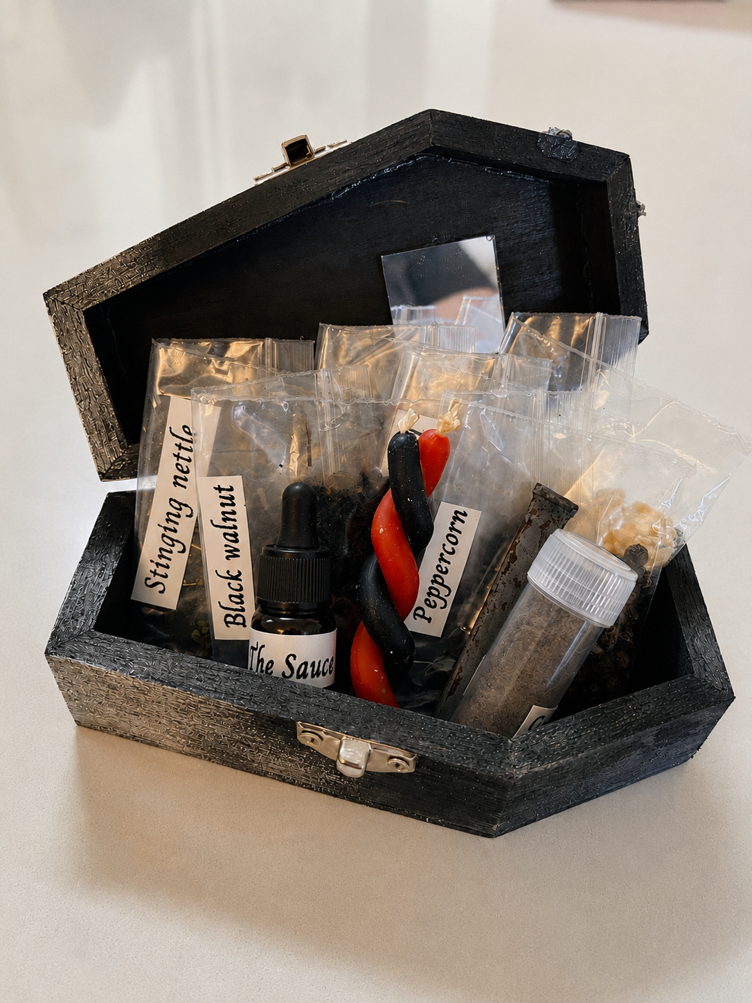 Curse return to sender banishing mirror box spell kit