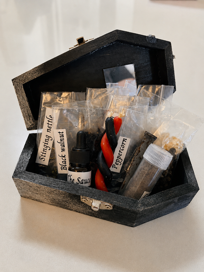 Curse return to sender banishing mirror box spell kit