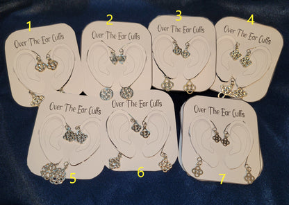 Over The Ear Cuff Pair - Pierced Earring Alternatives Set 1