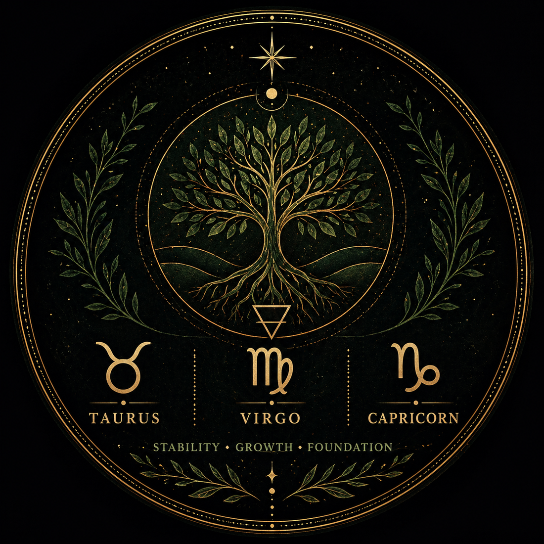 Earth Signs – Zodiac Spell Oils 🌍 Taurus • Virgo • Capricorn 🌍