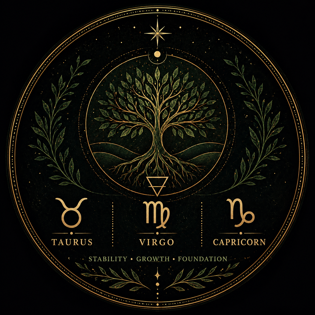 Earth Signs – Zodiac Spell Oils 🌍 Taurus • Virgo • Capricorn 🌍