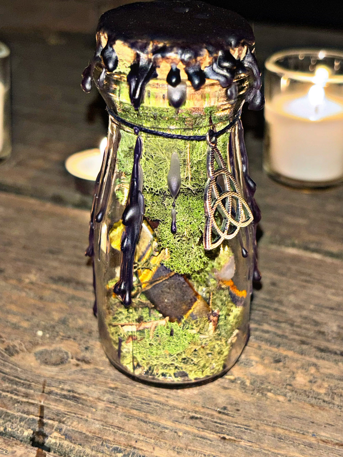 Samhain witchy jars