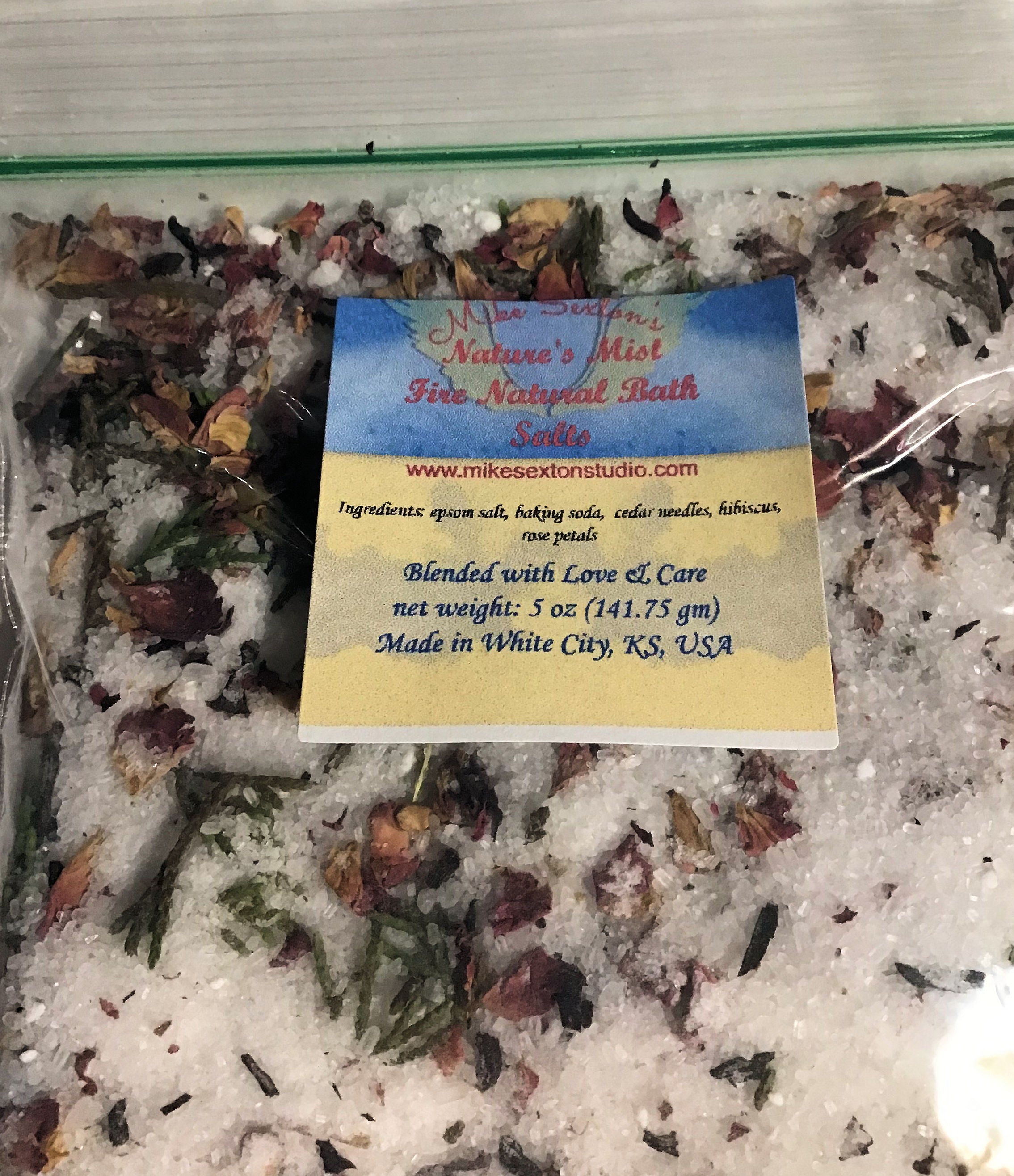 Handcrafted Astrological Bath Salts 4 oz