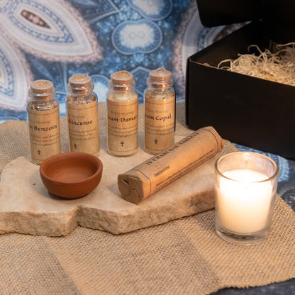 Fire and Focus — Meditation &amp; Sample Resin Incense Gift Set